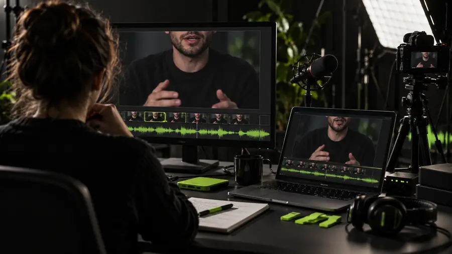 Video frame before a YouTube lip sync review